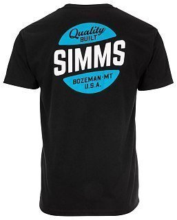 Футболка Simms Quality Built Pocket T- Black  - фото 1