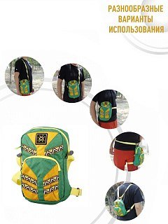 Рюкзак Samstrong Bag желтый/зеленый - фото 2