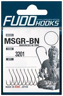 Крючки Fudo Maruseigo W/ Ring MSGR-BN 3201 BN №12 