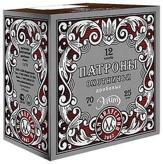 Патрон 12х70 СКМ 7 33 био Элит