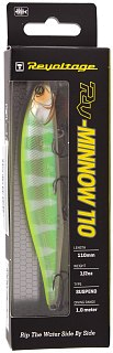 Воблер Jackall RV-Minnow 110 SP pol chart back blue gill