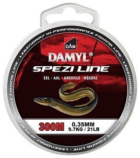 Леска DAM Damyl Spezi Line Eel 300м 0,35мм 9,7кг 21lb brown