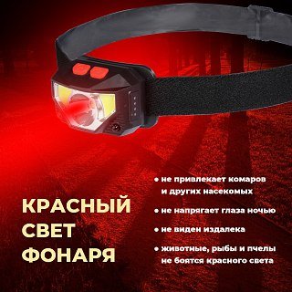 Фонарь Pereval BT-HL9066 налобный 250 Lumens - фото 8