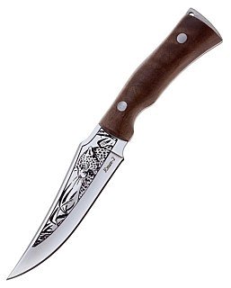 Нож Кизляр Клык-2 туристический рукоять кавказ. орех - фото 1