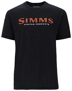 Футболка Simms Logo T-Shirt Jet Black 