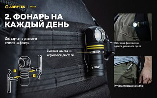 Фонарь Armytek Elf C1 Micro-USB белый налобный - фото 10