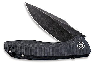 Нож Civivi Baklash Flipper Knife G10 Handle (3.5" 9Cr18MoV Blade) black - фото 4
