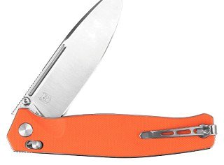 Нож складной Real Steel Huginn Orange G10 клинок VG-10 9,3см - фото 4