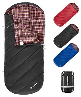 Спальный мешок King Camp Free Space 250 -8С 220x100 темно-серый левый - фото 1