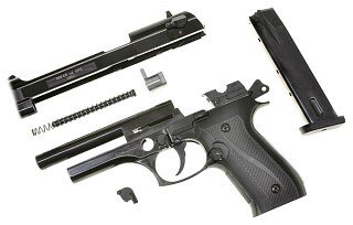 Пистолет Курс-С Beretta 92-CO 10ТК охолощенный черный - фото 5