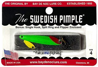 Блесна Bay de Noc Swedish Pimple №4 7гр Sp.Moss