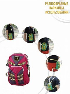Рюкзак Samstrong Bag фиолетовый/розово-красный - фото 2