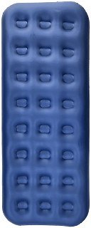 Матрас надувной Avenli Relax Flocked с ручным насосом 191x73x22 синий - фото 2