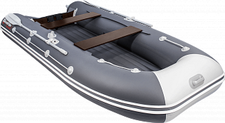 Лодка Мастер лодок Таймень 3600 НДНД графит светло-серый - фото 4