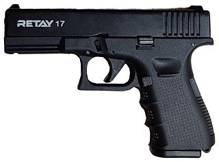 Пистолет Retay Glock 17 9мм Р.А.К. черный - фото 1