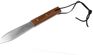 Нож Fox Old фиксированный клинок сталь 420C рукоять розовое дерево - фото 1