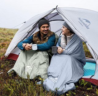 Спальник Naturehike new LW180 mini sleeping bag XL-pine green правый - фото 5