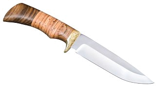 Нож ИП Семин Лазутчик 65х13 литье береста  гравировка - фото 4