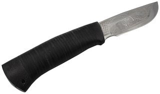 Нож Росоружие Сталкер-2 95х18 гравировка рукоять кожа - фото 2