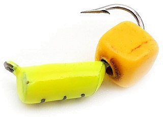 Мормышка Wormix Столбик сырный кубик лимонный №3 1гр 1/10