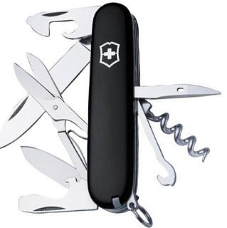 Нож Victorinox Climber 91мм 14 функций черный - фото 1