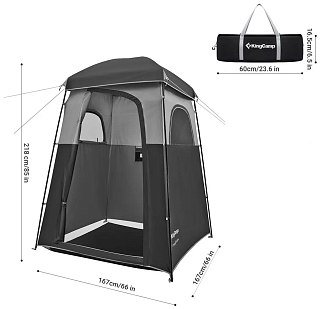 Палатка King Camp Marasusaа черный/серый - фото 3