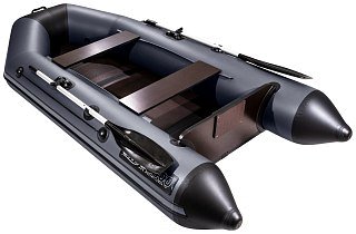 Лодка Мастер лодок Аква 2900 слань-книжка киль графит/черный - фото 4