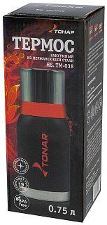 Термос Тонар 750мл черный - фото 6