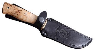 Нож Северная Корона Секач дамасская сталь карельская береза - фото 3
