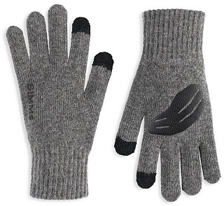 Перчатки Simms Wool Full Finger Glove Steel  - фото 1