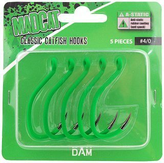 Крючки DAM Madcat A-static classic catfish №4/0 5шт