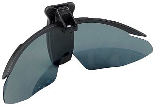 Очки Shimano HG-002N накладки с клипсой на кепку Matt black smoke  - фото 2