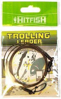 Поводок Hitfish Trolling leader nylon 650мм 28,5кг d 0,76 1шт