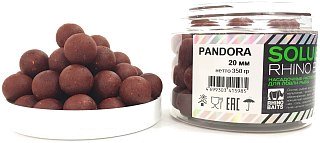 Бойлы Rhino Baits Pandora морские гады и специи 20мм банка 350гр пылящие