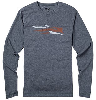 Футболка Sitka Logo tee LS lead 
