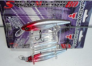 Воблер Jackall Squad Minnow 80 hl silver red head - фото 2