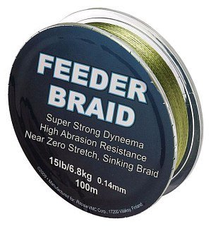 Леска Sufix Feeder braid olive green 100м 0,14мм - фото 2