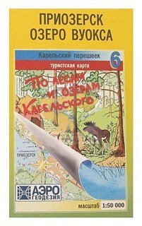 Карта по лесам и озерам Карельского №6