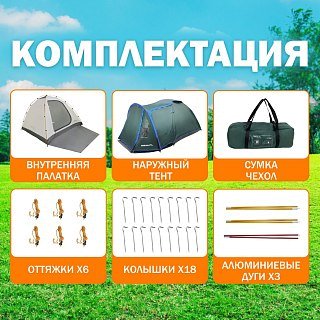 Палатка PerevalPro Cloud Dome 4 - фото 7