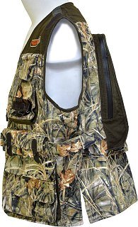 Жилет ХСН охотника 20 патрон с рюкзаком осока  - фото 6
