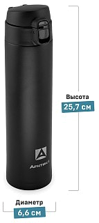 Термос Арктика Городской 520мл черный текстурный - фото 2