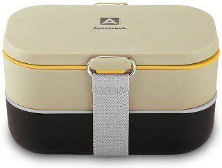 Ланчбокс Арктика 1350мл черный/бежевый - фото 2