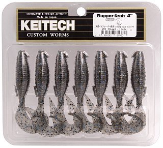 Приманка Keitech Flapper grub 4" 205 bluegill