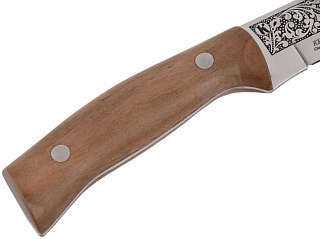 Нож Кизляр Снегирь-2 туристический рукоять кавказ. орех - фото 6