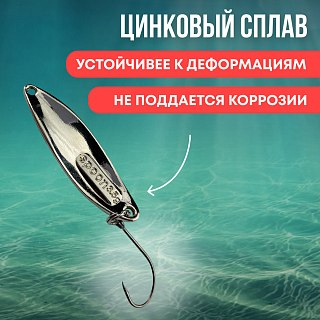 Блесна Riverzone Tadpole 3,5гр 37мм silver - фото 2