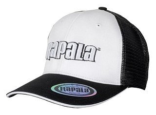 Кепка Rapala Trucker mesh black черно-белая