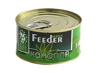 Консервированная зерновая смесь Lion Baits feeder конопля 140мл