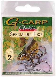 Крючок Gamakatsu G-Carp Specialist Hook black №2 уп.10шт