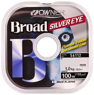 Леска Owner Broad silver eye 100м 0,18мм