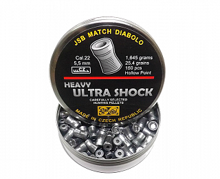 Пульки JSB Ultra shock heavy 5,5мм 1,645г 150шт